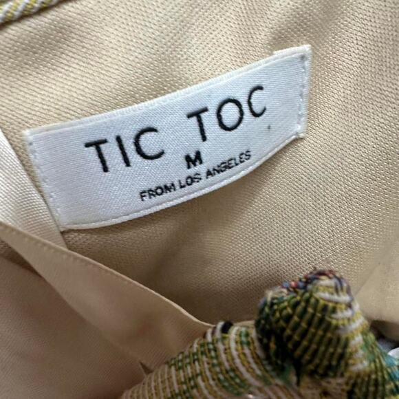 Vintage Inspired Tapestry Floral Corset Lace Up Top Sleeveless Size Medium - Picture 4 of 4